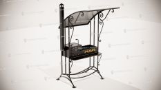 Кованые мангалы с крышей - Орион цена