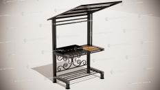 Кованые мангалы с крышей - Бонапарт под крышей купить дешево в Воронеже