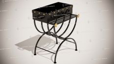 Кованые мангалы без крыши - Гном с дровницей Ковка