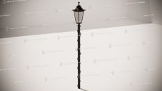 Фонарные столбы - Столб фонарный кованый, без фонаря цена